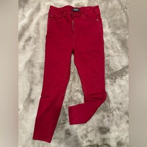 Judy Blue Vibrant Red Skinny Jeans